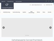 Tablet Screenshot of conradpramboeck.com